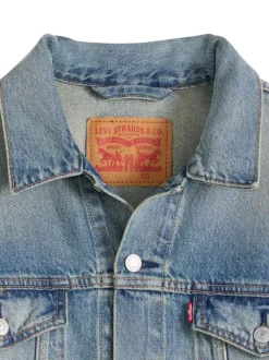 Veste en coton stone à coupe ajustée pourvu d'un col à revers