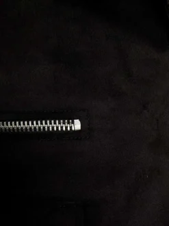 Veste perfecto noir en suédine à coupe droite avec un col à revers