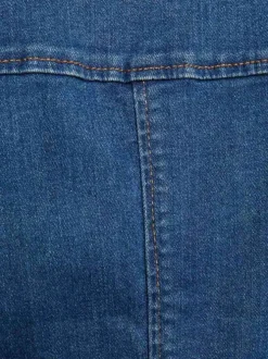 Veste Stone en jean à coupe ajustée col cranté et à manches longues